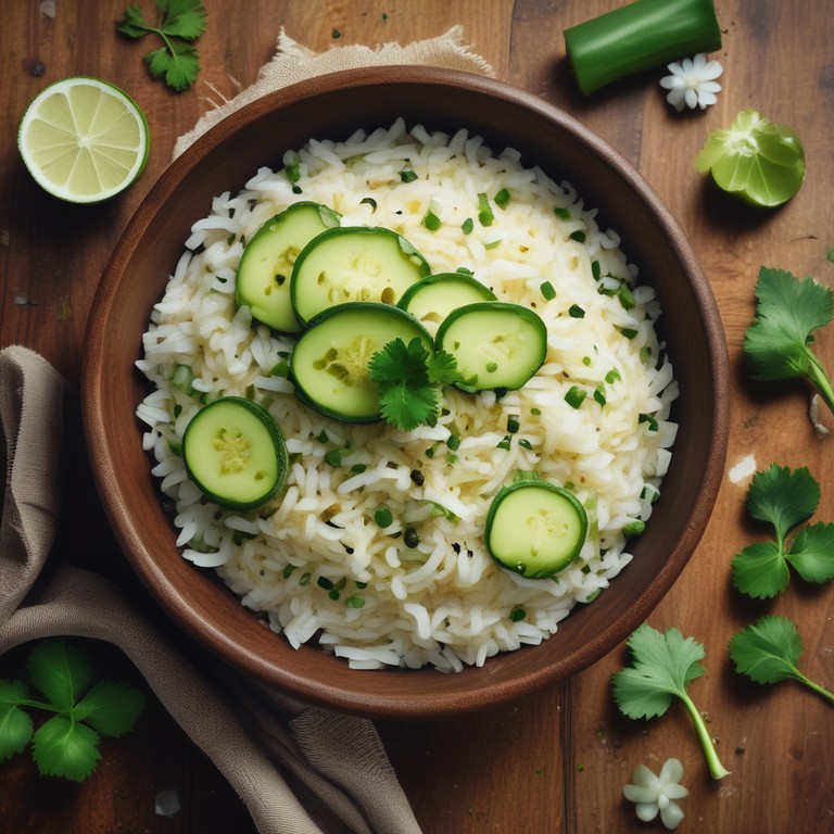 Riz aux Courgettes et Coriandre