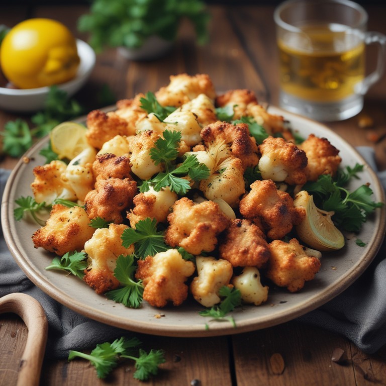 Savory Roasted Cauliflower with Garlic and Herbs