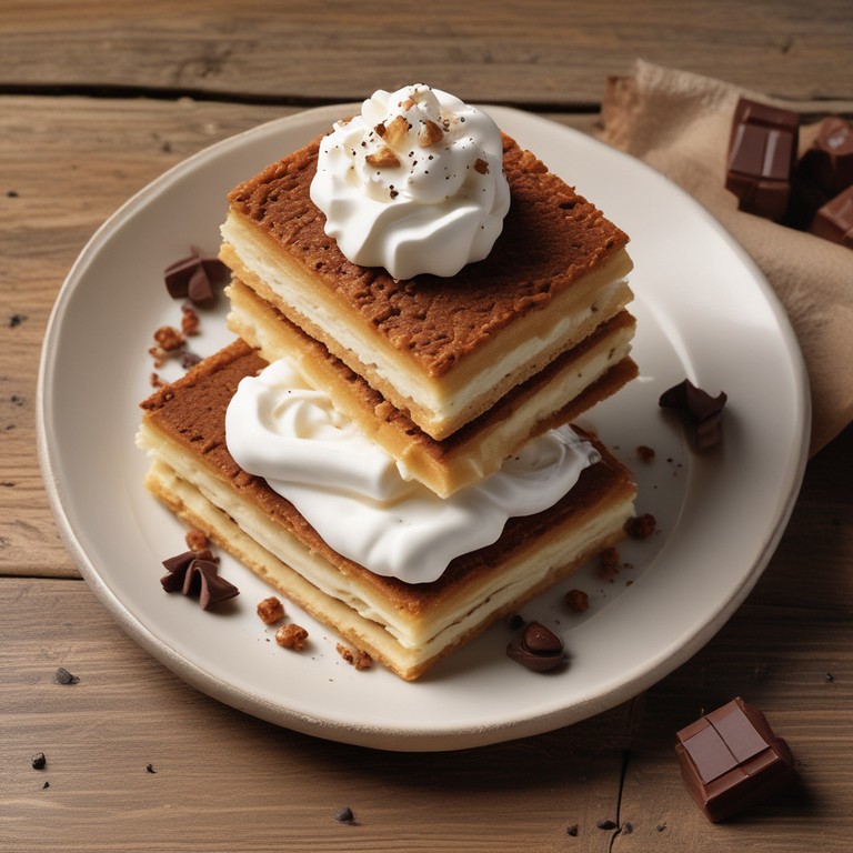 Italian Cream-Filled Wafer Bars with Crumbles