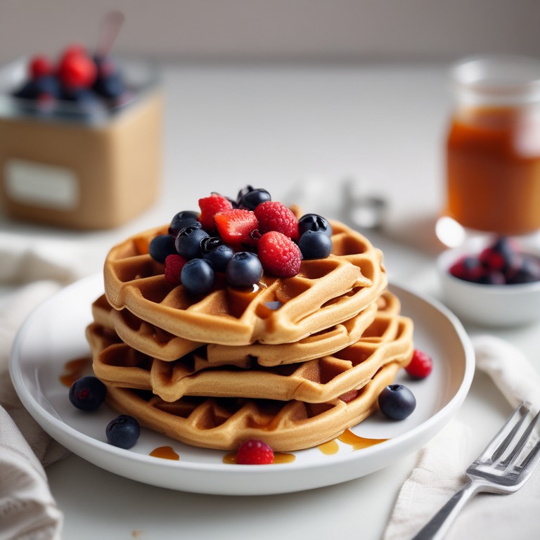 Decadent Chocolate Protein Waffles