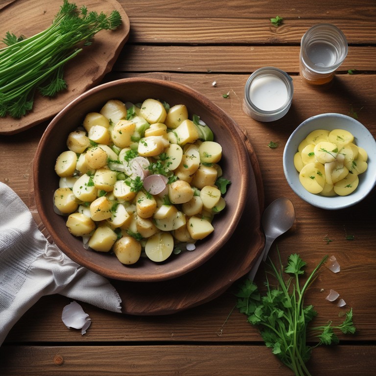 Schwäbischer Kartoffelsalat ohne Mayo