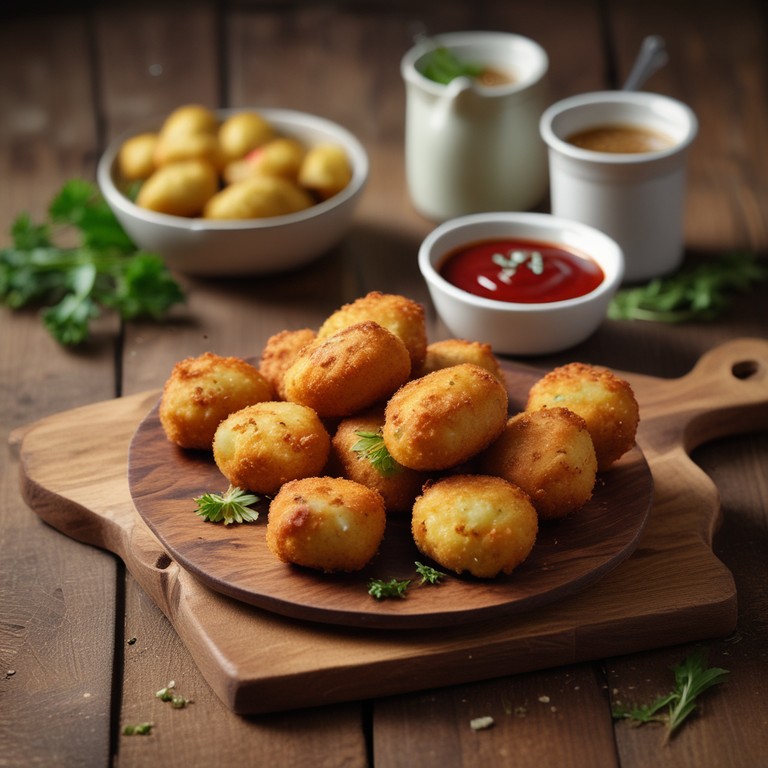 Croquetas de Gorgonzola y Manzana con un Toque Crujiente