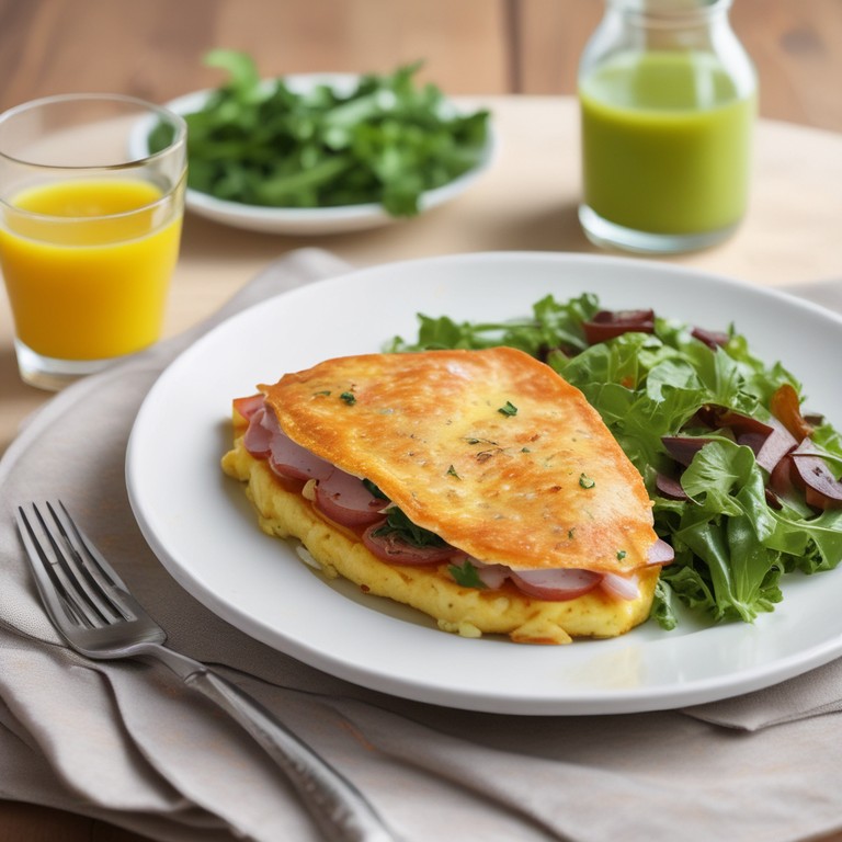 Omelette Savoureuse au Jambon