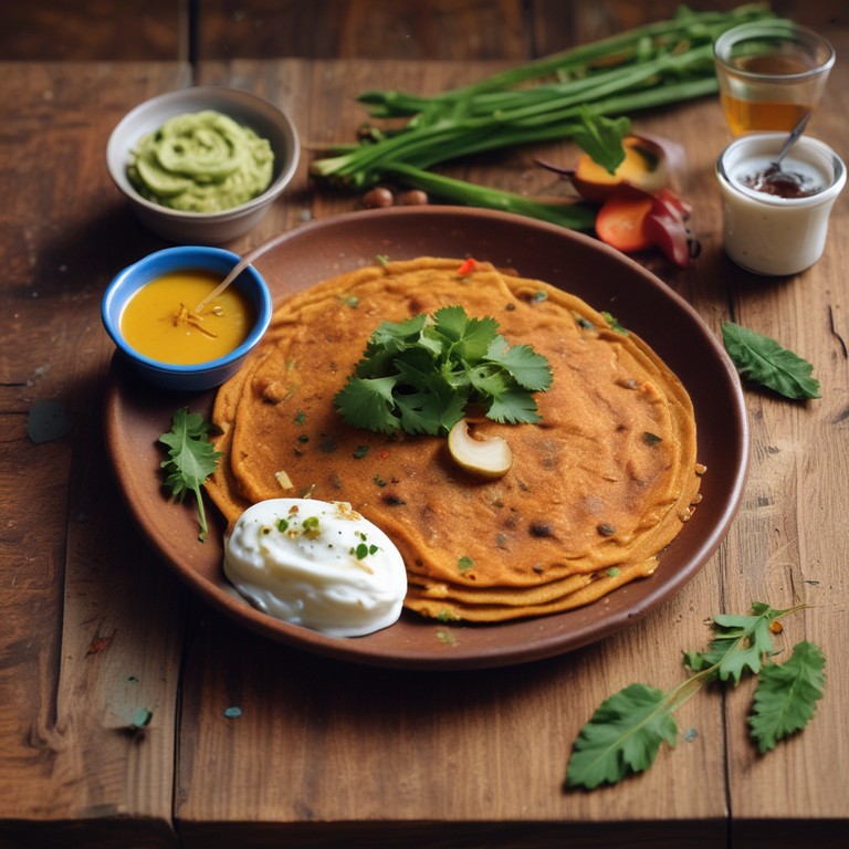 Spiced Whole Wheat Thepla with Fresh Fenugreek