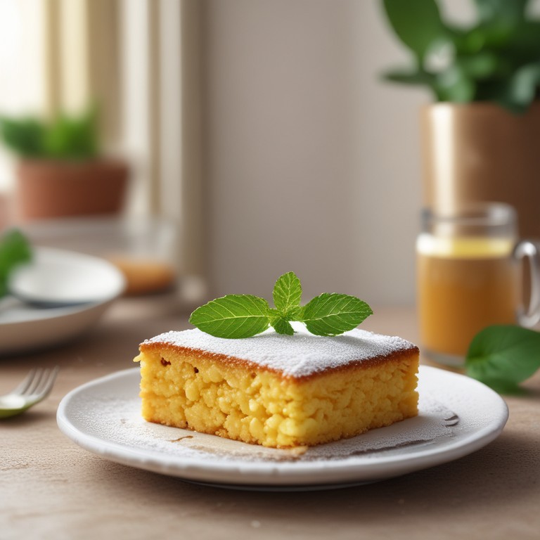 Bolo de Amido de Milho com Manteiga e Ovo