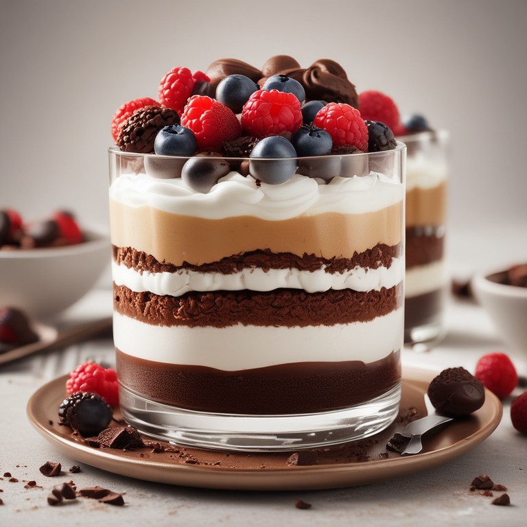 Torta de Biscoito Maizena com Chocolate e Chantilly