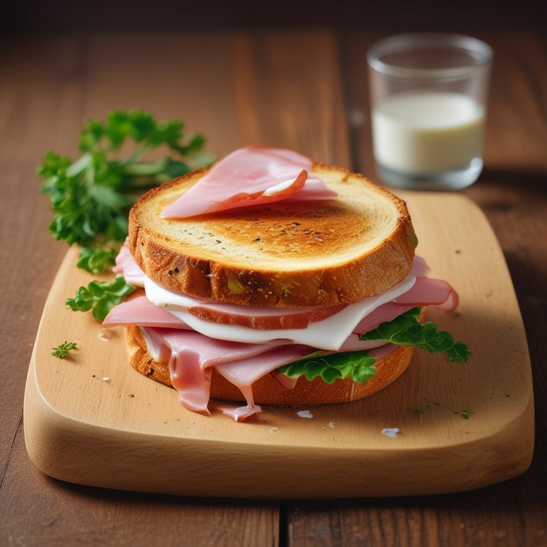 Sándwich de Jamón York y Queso Mozzarella