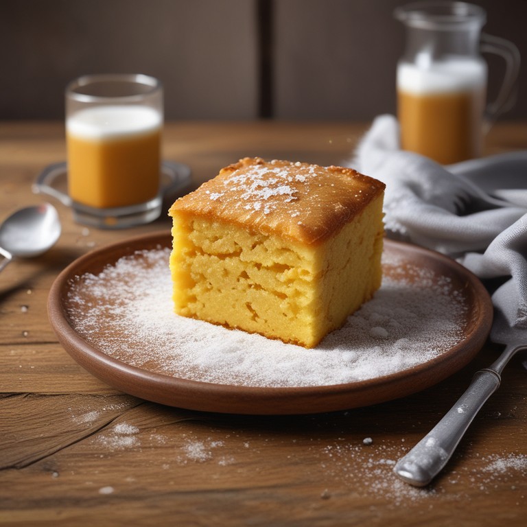Bolo de Fubá com Ovo e Açúcar