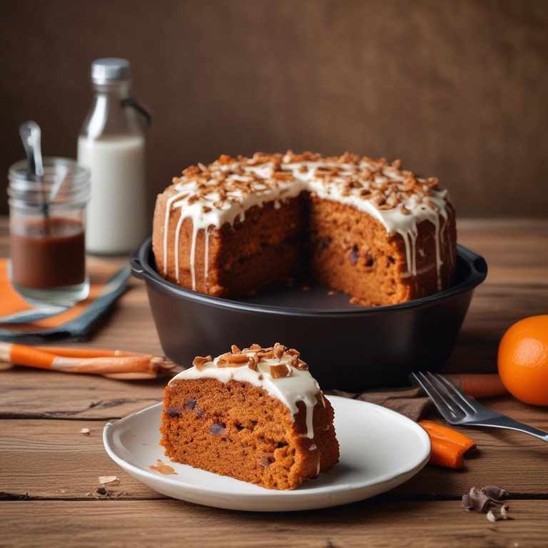 Bolo de Cenoura na AirFryer com Cobertura de Chocolate