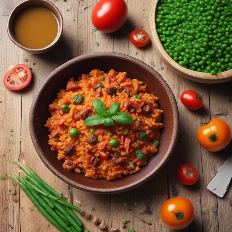 Heerlijke Tomatenrijst met Gehakt en Spekjes