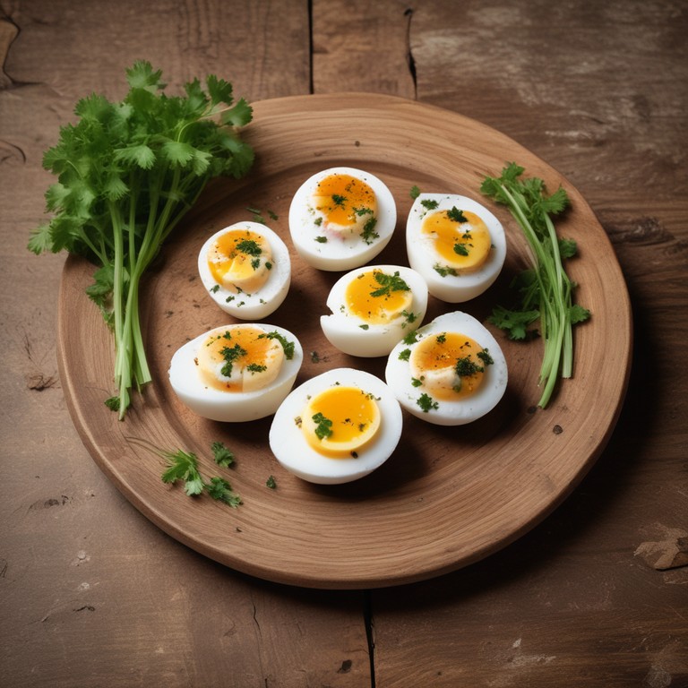 Ovos Recheados com Cream Cheese e Ervas