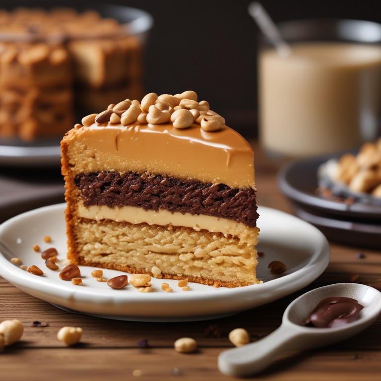 Bolo de Pasta de Amendoim com Farinha de Trigo