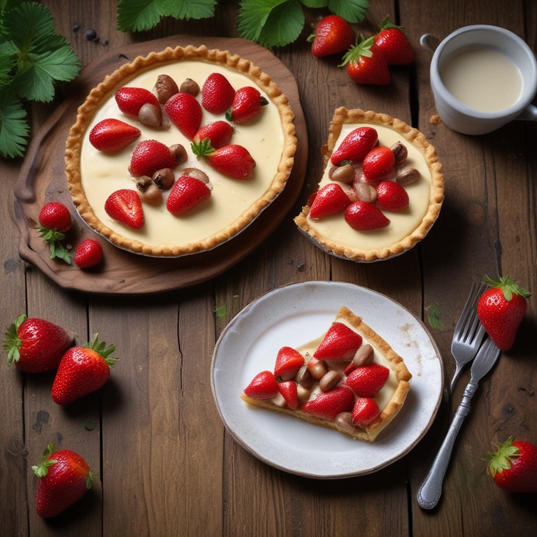 Torta de Morango com Recheio de Tâmara e Leite Condensado