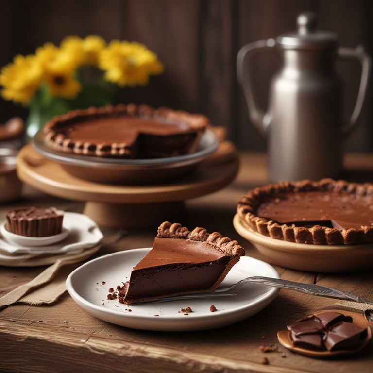 Decadent Double Crust Chocolate Pie with Sweetened Filling