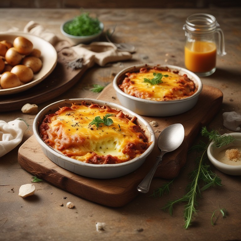 Gratin de Pommes de Terre aux Œufs et Viande Hachée