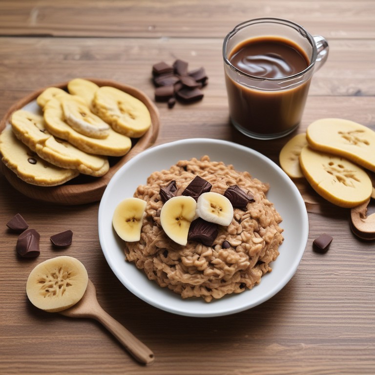 Biscuits Diététiques aux Flocons d'Avoine, Banane et Chocolat