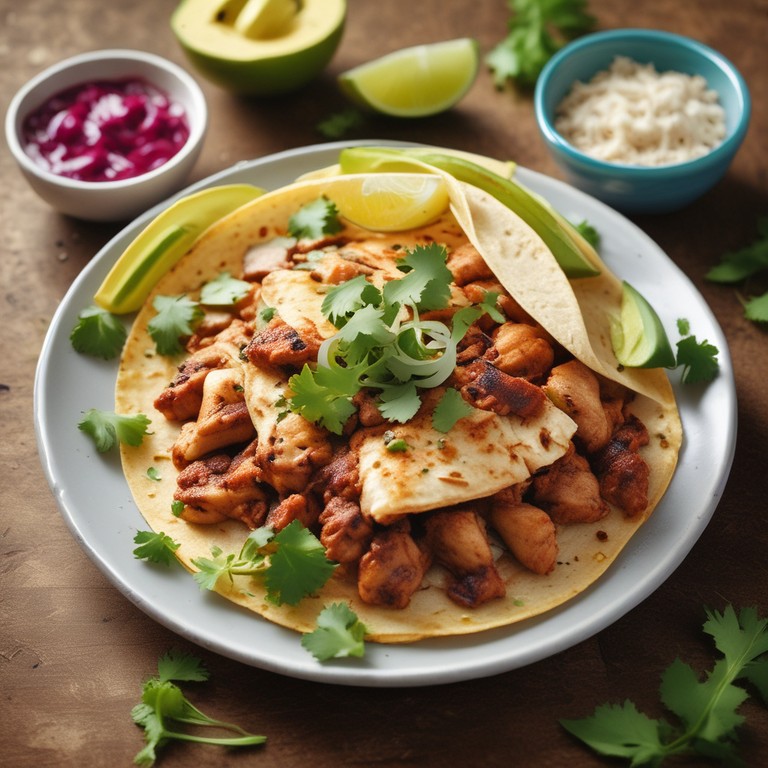 Tortillas de Poulet et Viande Hachée aux Oignons