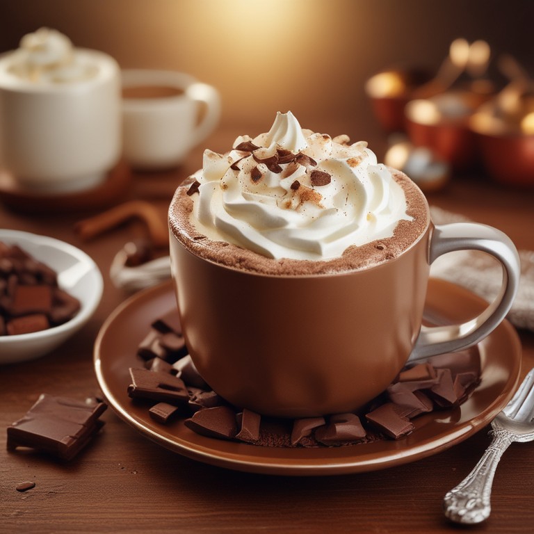Chocolate Quente Cremoso com Chocolate em Barra