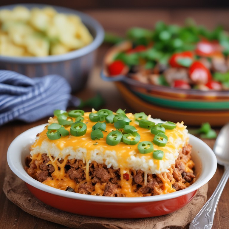 Cheesy Taco Rice Casserole