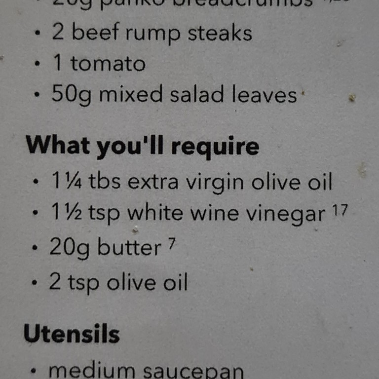 Beef Rump Steak with Potato and Salad