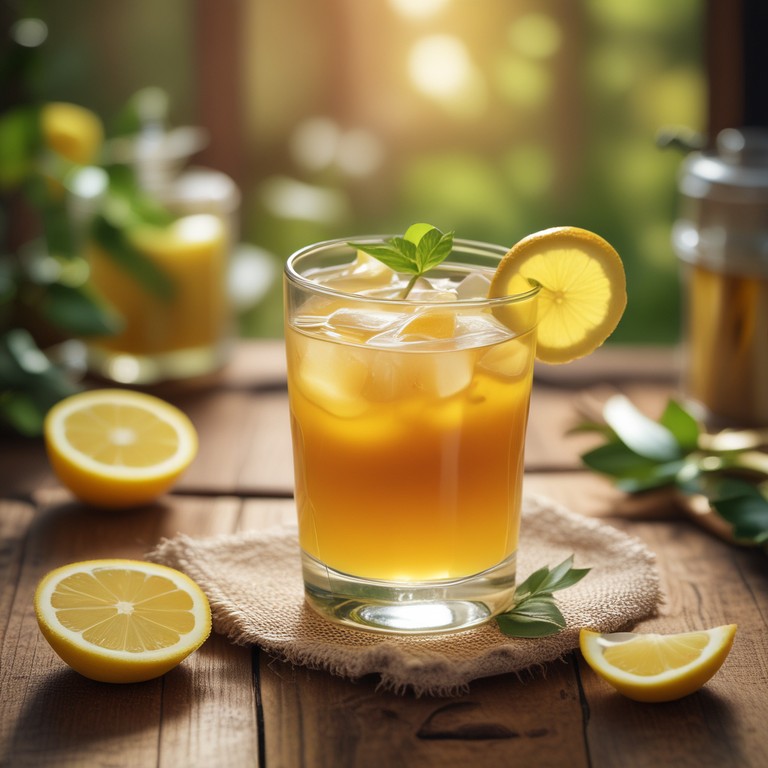 Golden Elixir: Honey Vanilla Lemon Ginger Mead