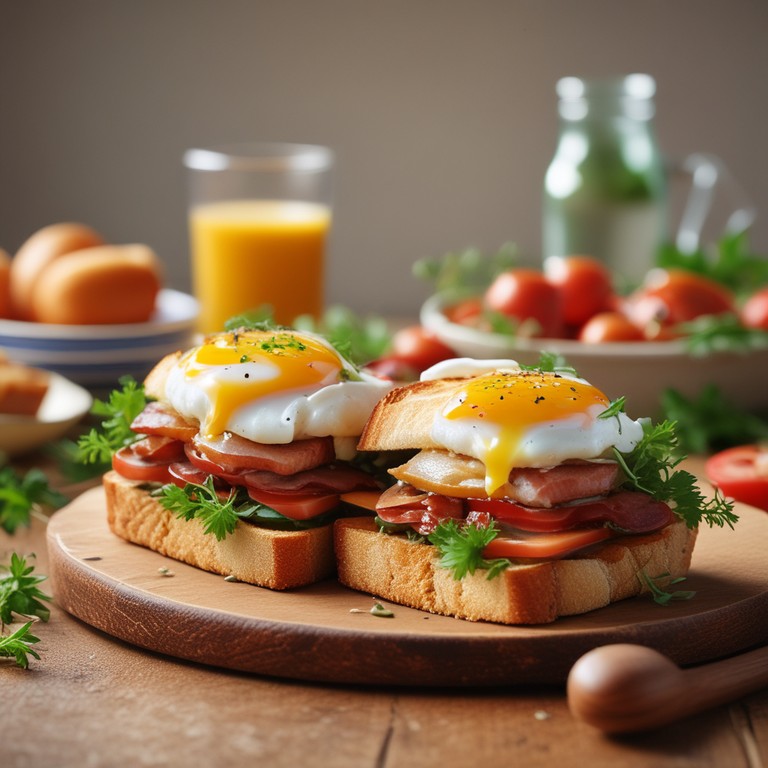 Sándwich de Panceta y Huevos con Salsa Especial