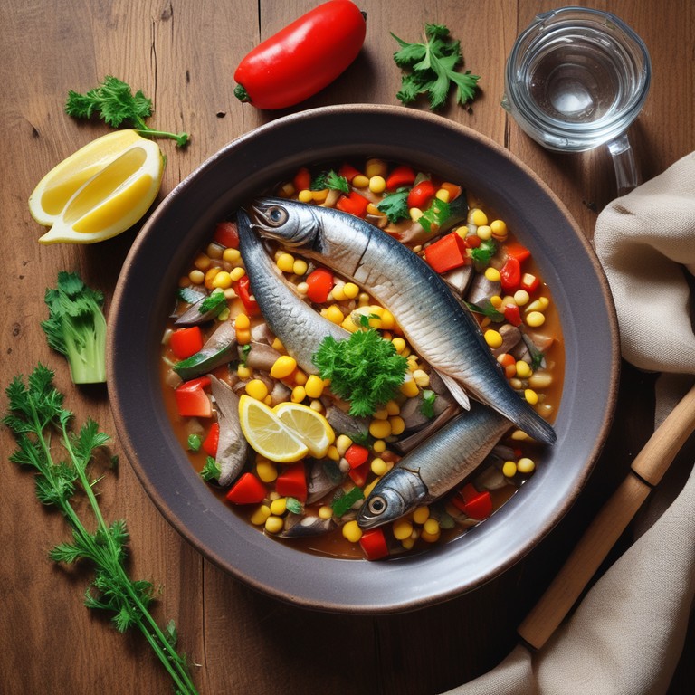 Sardinha Enlatada com Milho e Ervas Frescas