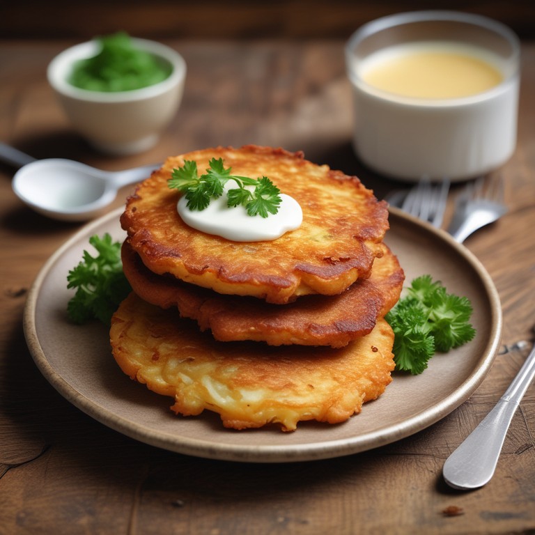Crispy Air Fryer Little Potato Pancakes