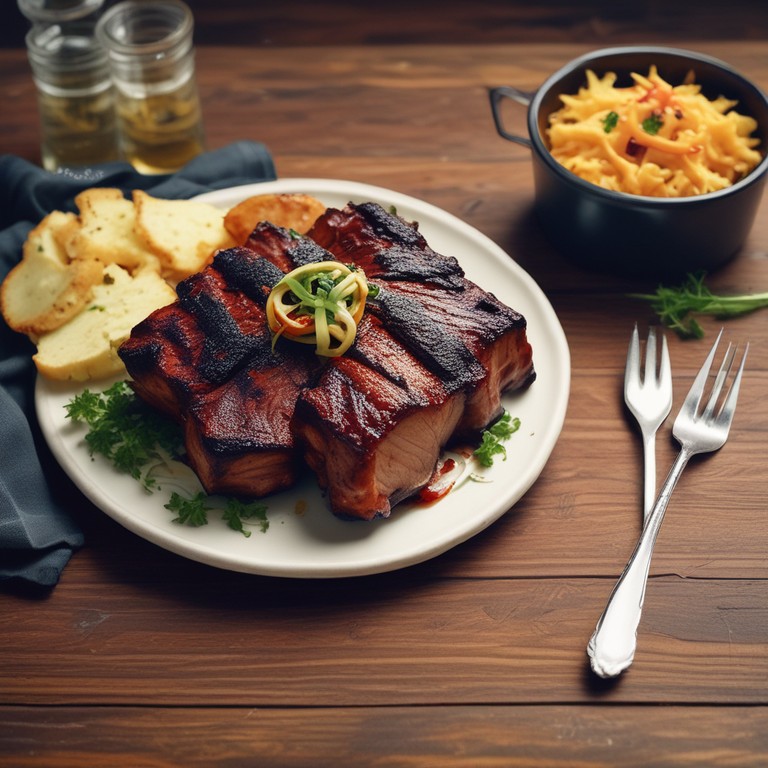 Smoky Charcoal Grilled Ribs with a Tangy BBQ Glaze