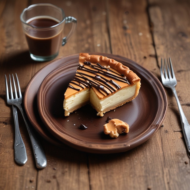 Tarta de Ricotta con Mantequilla de Maní y Chocolate