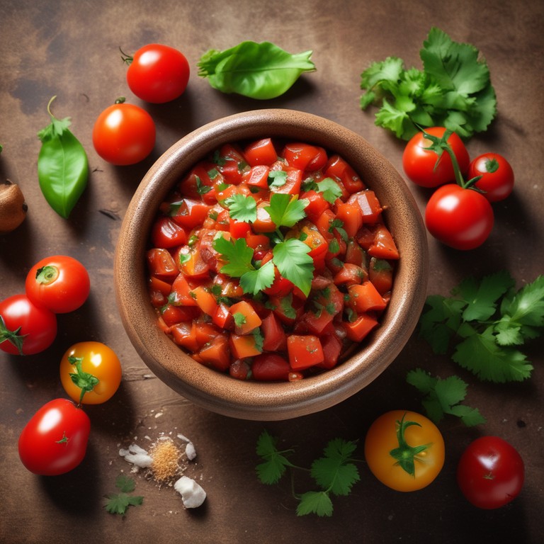 Warme Spanische Tomatensalsa