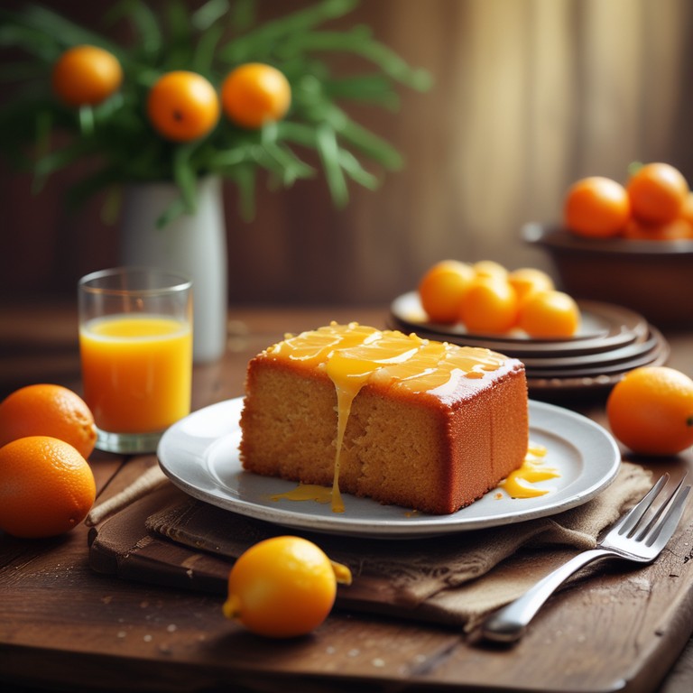 Bolo de Laranja com Calda Deliciosa