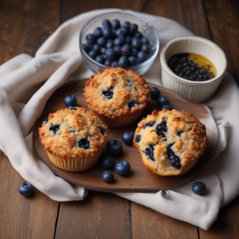 Fluffy Blueberry Muffins with a Sweet Crumble Topping
