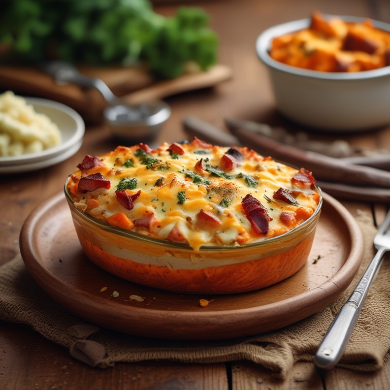 Gratin de Patates Douces au Thon et Brocoli