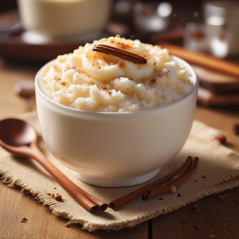 Creamy Coconut and Cinnamon Rice Pudding