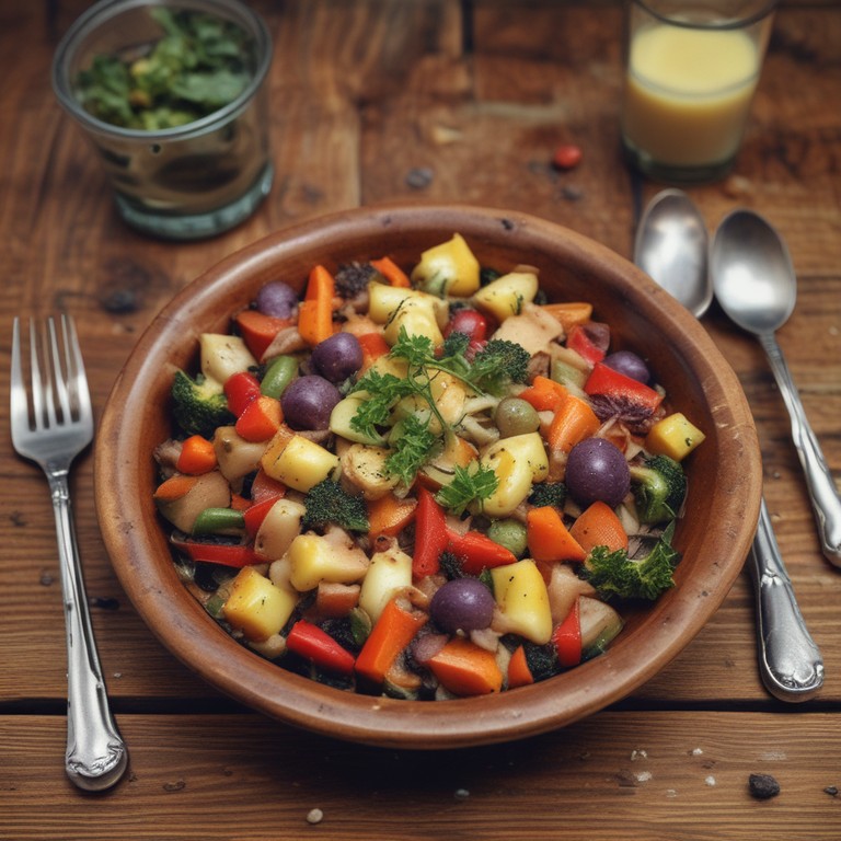Verduras al Horno con Queso y Orégano