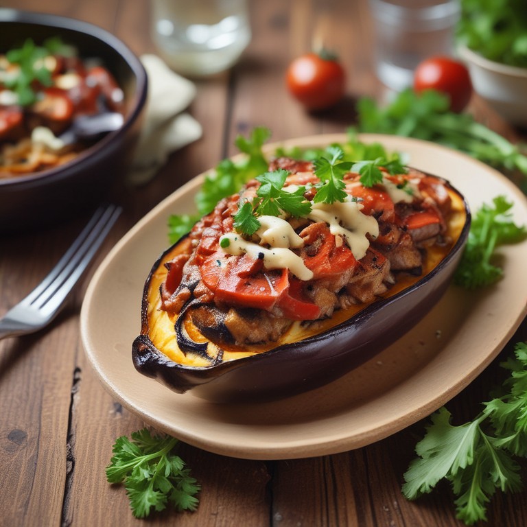 Aubergine Farcie au Thon