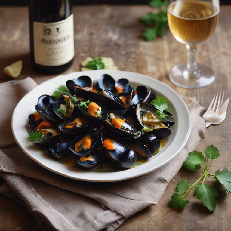 Moules Marinière avec Sauce Onctueuse au Roquefort