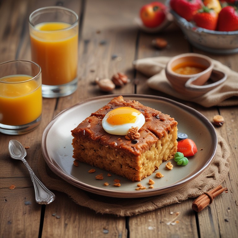 Bolo de Aveia com Mel e Ovos