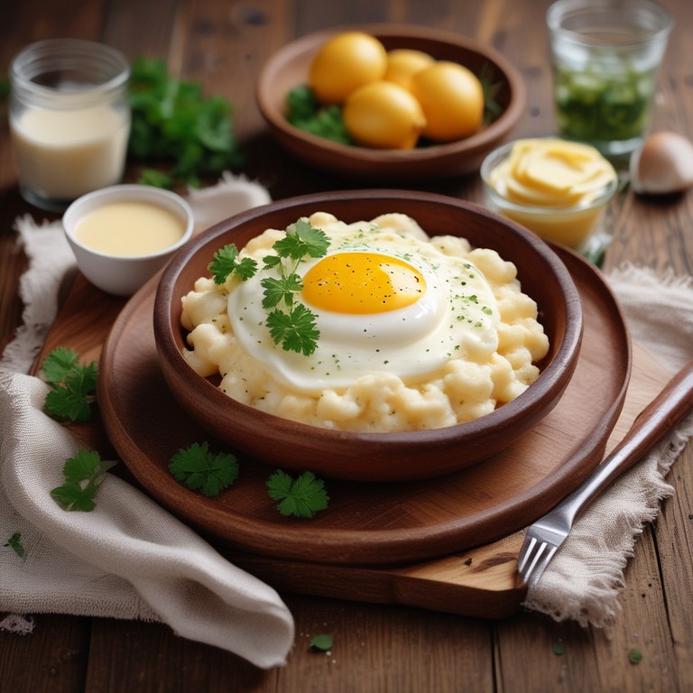 Tapioca de Ovo com Manteiga e Leite