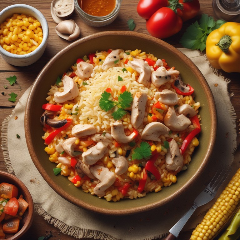 Arroz con Atún y Pollo al Pimentón