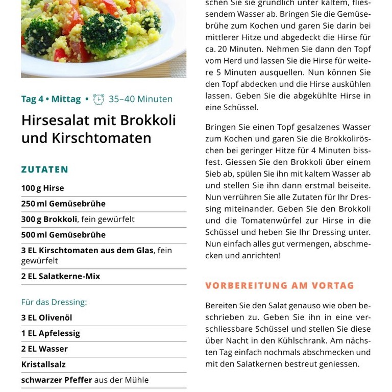 W1 T4.1 Hirsesalat mit Brokkoli und Kirschtomaten