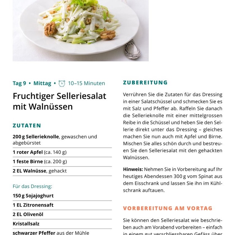 W2 T9.1 Fruchtiger Selleriesalat mit Walnüssen