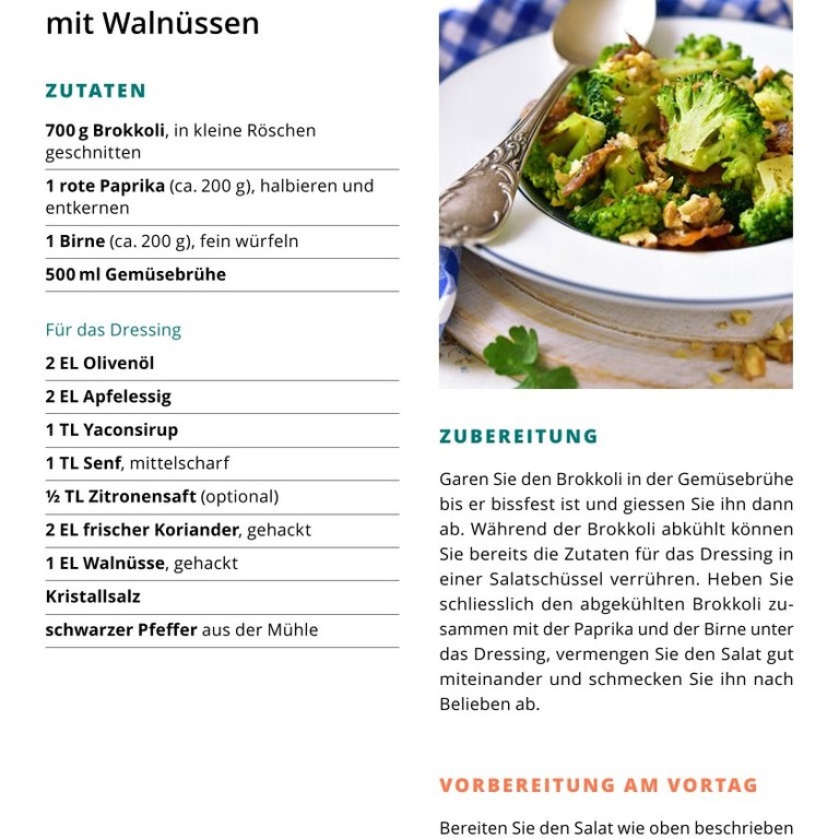 W2 T12.1 Brokkoli-Birnensalat mit Walnüssen