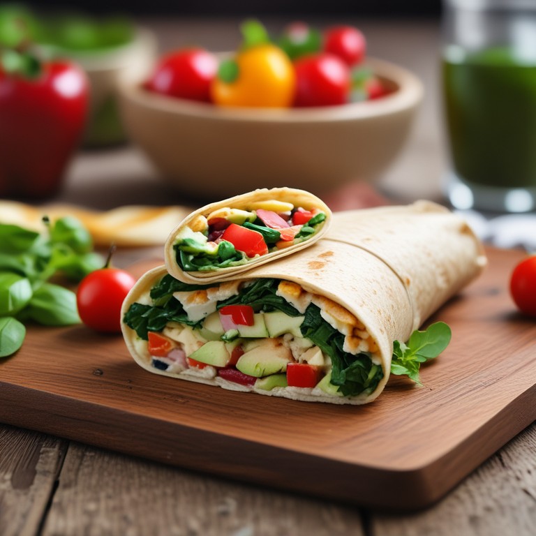 Quick and Easy Veggie Breakfast Wrap