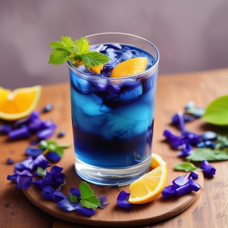 Butterfly Pea Flower Tea with Citrus Infusion