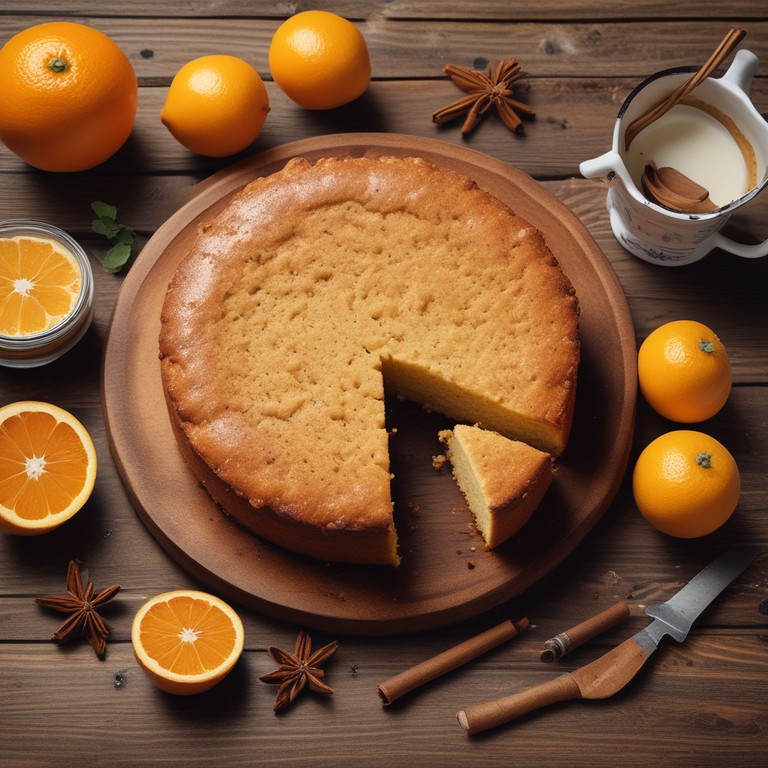 Bolo de Laranja com Canela e Farinha de Mandioca