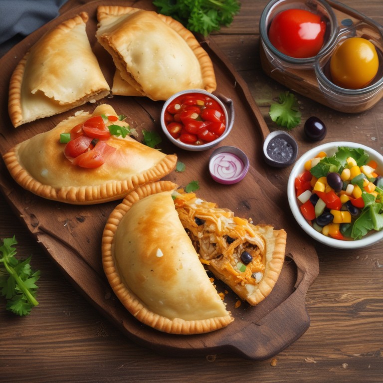 Empanadas de Frango com Recheio Suculento