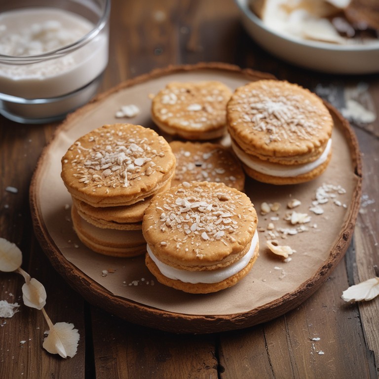 Alfajores Saludables de Avena y Dulce de Leche
