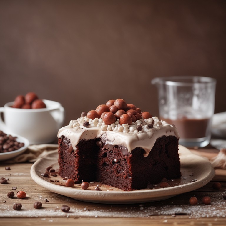 Bolo de Chocolate com Cereal Crocante